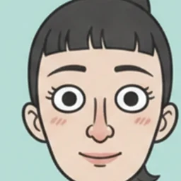 ポニーテールの女性