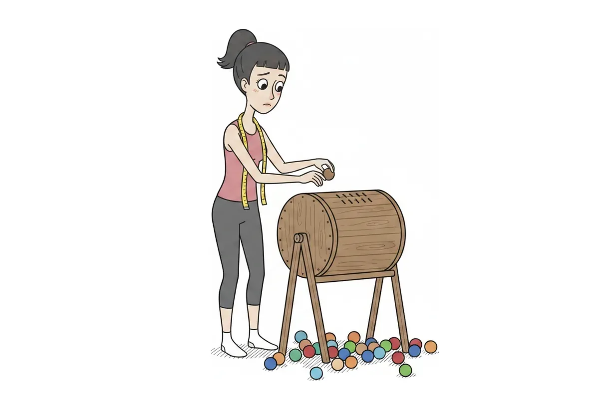 ダイエットで胸から落ちるのかのイラスト
