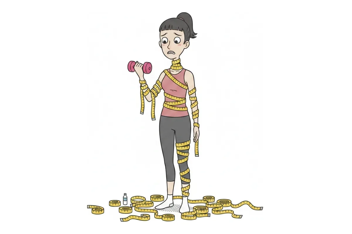 女性が筋トレでゴツくなるのかのイラスト